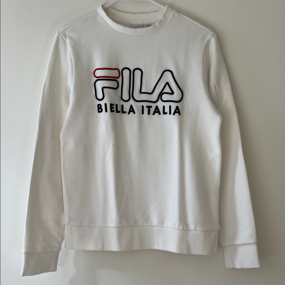 FILA White Crewneck Sweater